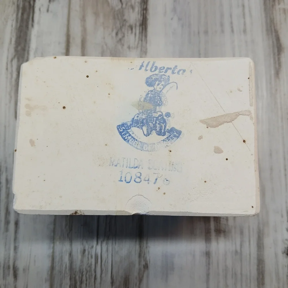 Vintage Alberta's Molds A-436 Inuit Child with Seal Ornament Ceramic Mold 1984